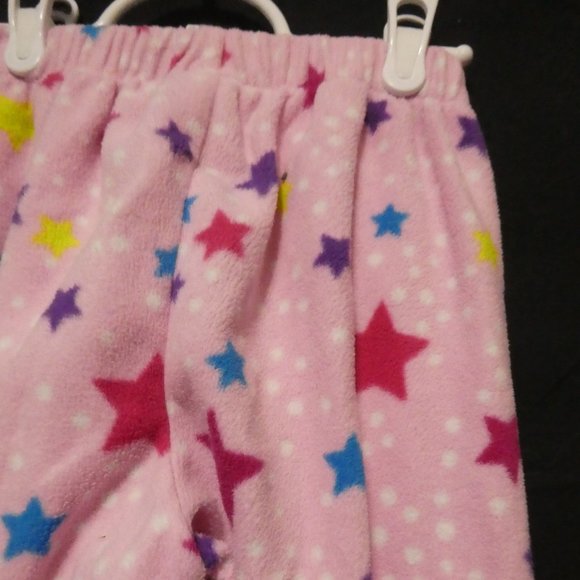 CHILDREN'S PLACE | medium 7/8 | Pink Star Print Fleece Pajama / Loungewear Pants - Picture 12 of 16